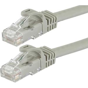 Monoprice Cat5e Ethernet Patch Cable – 3 feet – Gray | Snagless RJ45, Stranded, 350Mhz, UTP, Pure Bare Copper Wire, 24AWG – Flexboot Series(Gray)