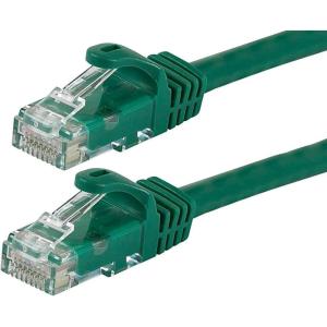 Monoprice Cat5e Ethernet Patch Cable – 3 feet – Gray | Snagless RJ45, Stranded, 350Mhz, UTP, Pure Bare Copper Wire, 24AWG – Flexboot Series(Green)