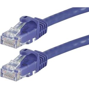 Monoprice Cat5e Ethernet Patch Cable – 3 feet – Gray | Snagless RJ45, Stranded, 350Mhz, UTP, Pure Bare Copper Wire, 24AWG – Flexboot Series(Purple)
