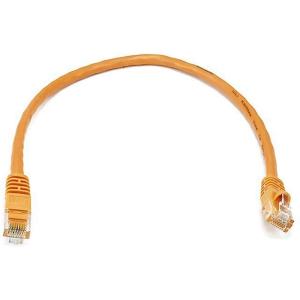 Monoprice Cat5e Ethernet Patch Cable – Network Internet Cord – RJ45, Stranded, 350Mhz, UTP, Pure Bare Copper Wire, 24AWG, 5ft, Purple(Orange)