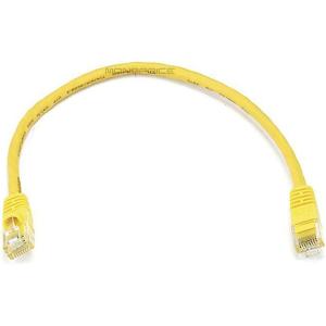 Monoprice Cat5e Ethernet Patch Cable – Network Internet Cord – RJ45, Stranded, 350Mhz, UTP, Pure Bare Copper Wire, 24AWG, 5ft, Purple(Yellow)