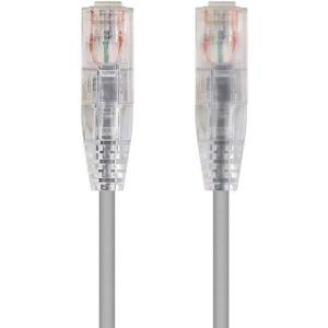 Monoprice Cat6 5ft Blue Component Level Patch Cable UTP 28AWG 550MHz Pure Bare Copper Snagless RJ45 SlimRun Series Ethernet Cable(Gray)