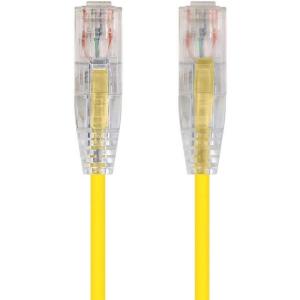 Monoprice Cat6 5ft Blue Component Level Patch Cable UTP 28AWG 550MHz Pure Bare Copper Snagless RJ45 SlimRun Series Ethernet Cable(Yellow)
