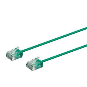 Monoprice Cat6 Ethernet Patch Cable – Snagless, 550MHz, UTP, 32AWG, 2 Feet, Blue – Micro SlimRun Series(Green)