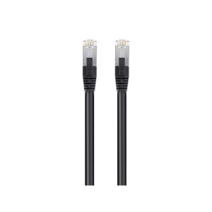 Monoprice Cat6 PoE Ethernet Patch Cable – 10 Feet – Black, 600V, Shielded RJ45, Solid, 550MHz, STP (U/FTP), 24AWG(10 feet)