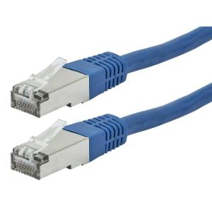 Monoprice Cat6A 1ft Blue Patch Cable Double Shielded (S/FTP) 26AWG 10G Pure Bare Copper Molded RJ45 Entegrade Series Ethernet Cable(14 Feet)