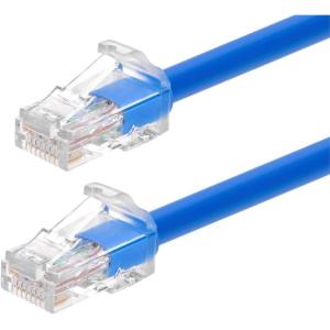 Monoprice Cat6A Component Level Patch Cable – 2 Feet – Black | UTP, 24AWG, 500MHz, Pure Bare Copper, Snagless RJ45, Ethernet Cable – Micro SlimRun Series(Blue)