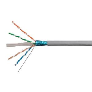 Monoprice Cat6A Ethernet Bulk Cable – 500 Feet – Yellow | Solid, 550Mhz, F/UTP, CMR, Riser Rated, Pure Bare Copper Wire, 10G, 23AWG, No Logo (UL) (TAA)(Gray)