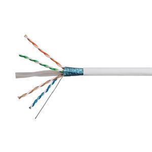 Monoprice Cat6A Ethernet Bulk Cable – 500 Feet – Yellow | Solid, 550Mhz, F/UTP, CMR, Riser Rated, Pure Bare Copper Wire, 10G, 23AWG, No Logo (UL) (TAA)(White)