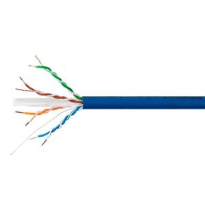 Monoprice Cat6A Plus Bulk Ethernet Network Cable – Pure Bare Copper, 650MHz, UTP, Solid, Riser-Rated (CMR), Flame-Retardant, Spool in The Box, 23AWG, 10G, 1000 Feet, Blue(Blue)