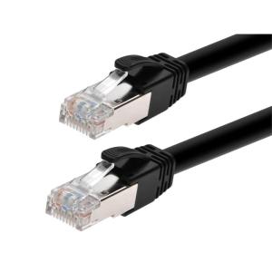 Monoprice Cat6A PoE Patch Cable – 10 Feet – Black | 100W, PoE ++ (IEEE 802.3af/at/bt), UTP, 22AWG, 500MHz, Pure Bare Copper, Shielded RJ45, Ethernet Cable(7 Feet)