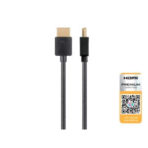 Monoprice Certified Premium HDMI Cable – 4K@60Hz, HDR, 18Gbps, 36AWG, YUV 4:4:4, 5-Pack, 3 Feet, Black – Ultra Slim Series(6 Feet)