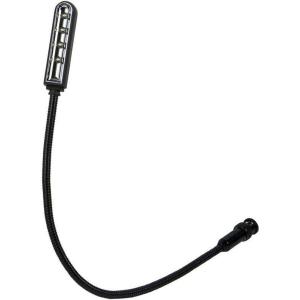 Monoprice Live Sound Mixer Light for BNC Port – Flexible, 4 LEDs, 10.6-Inch Gooseneck, 16-Inch, Black – Stage Right Series