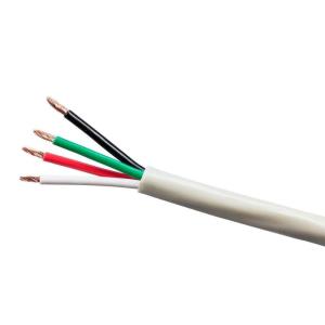 Monoprice Origin Series 12 Gauge AWG 2 Conductor Burial Rated Speaker Wire / Cable – 250ft Gray Outdoor Compatible Water Resistant Jacket With Color Coded 100% Pure Bare Oxygen-Free Copper Conductors(4-Conductor)