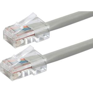 Monoprice ZerobootCat6 Ethernet Patch Cable – Network Internet Cord – RJ45, Stranded, 550Mhz, UTP, Pure Bare Copper Wire, 24AWG, 25ft, Black(Gray)