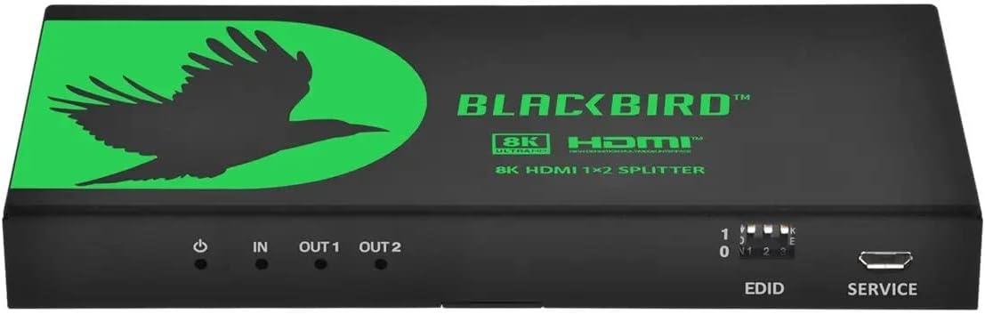image:imageMonoprice 1x2 HDMI Splitter with Audio Extraction 8K60Hz 4K120Hz 40Gbps HDMI 21 HDCP 23 HDR10 and Dolby Vision for HDTV Xbox PS543 Fire TV Roku PC Projector Blackbird Series