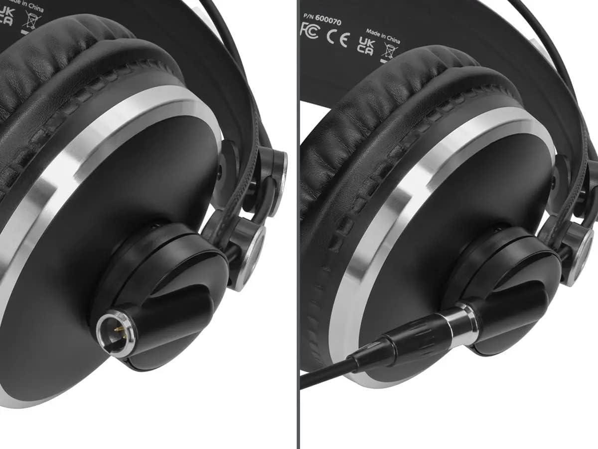 image:imageMonoprice Over Ear ClosedBack Pro Audio Monitoring Headphones 50mm Drivers With Mini 3 Pin Connector 3 Meter 984 Feet Cable Black SR Studio Series