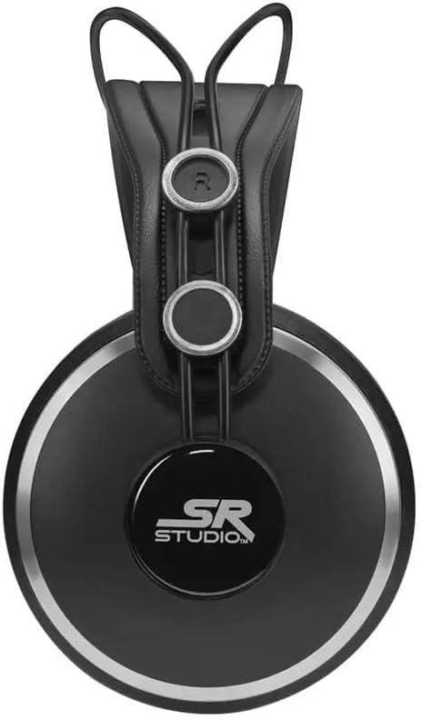 image:imageMonoprice Over Ear ClosedBack Pro Audio Monitoring Headphones 50mm Drivers With Mini 3 Pin Connector 3 Meter 984 Feet Cable Black SR Studio Series