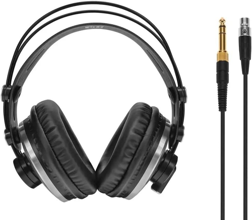 image:imageMonoprice Over Ear ClosedBack Pro Audio Monitoring Headphones 50mm Drivers With Mini 3 Pin Connector 3 Meter 984 Feet Cable Black SR Studio Series