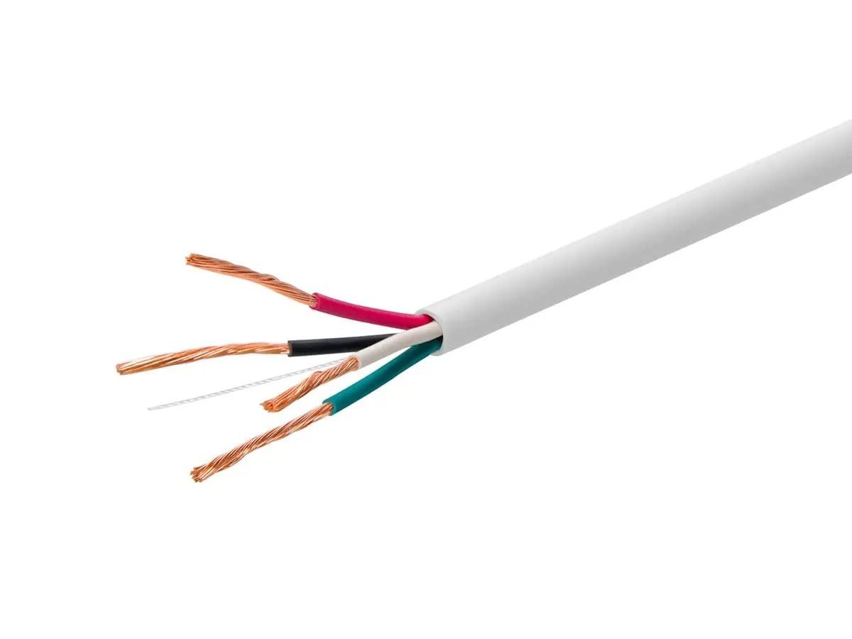 image:imageMonoprice Speaker Wire CL3 inWall Rated 2Conductor Color Coded 12AWG 250 Feet White16 AWG