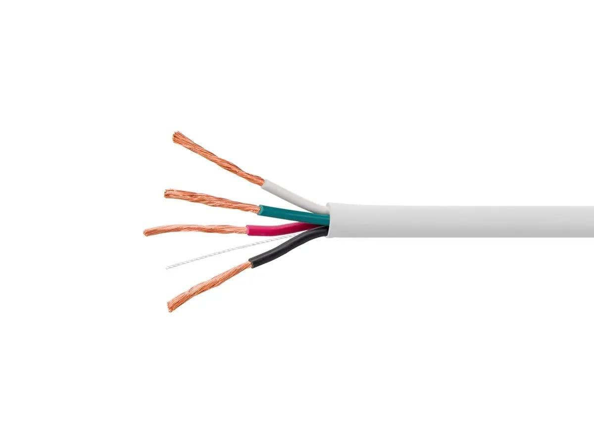 image:imageMonoprice Speaker Wire CL3 inWall Rated 2Conductor Color Coded 12AWG 250 Feet White18 AWG