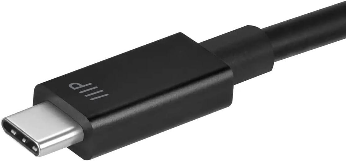 image:imageMonoprice Thunderbolt 4 Cable Intel Certified 40Gbps 240 Watts Power Delivery 8K Ultra HD 1 Meter Black