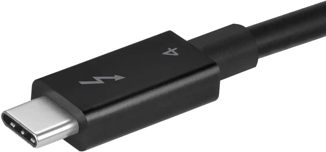 image:imageMonoprice Thunderbolt 4 Cable Intel Certified 40Gbps 240 Watts Power Delivery 8K Ultra HD 1 Meter Black