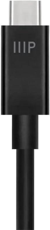 image:imageMonoprice Thunderbolt 4 Cable Intel Certified 40Gbps 240 Watts Power Delivery 8K Ultra HD 1 Meter Black