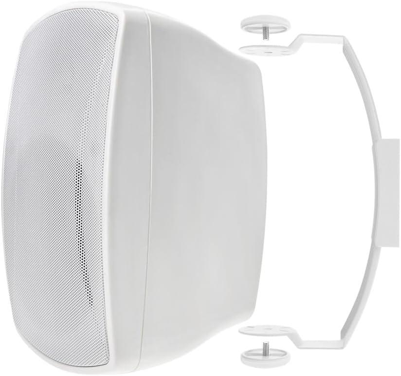 image:imageMonoprice WS7B52W 525in Weatherproof 2Way 70V IndoorOutdoor Speaker for Use in Whole Home Audio Systems Restaurants Bars Retail Stores Patio Poolside Garage White Each