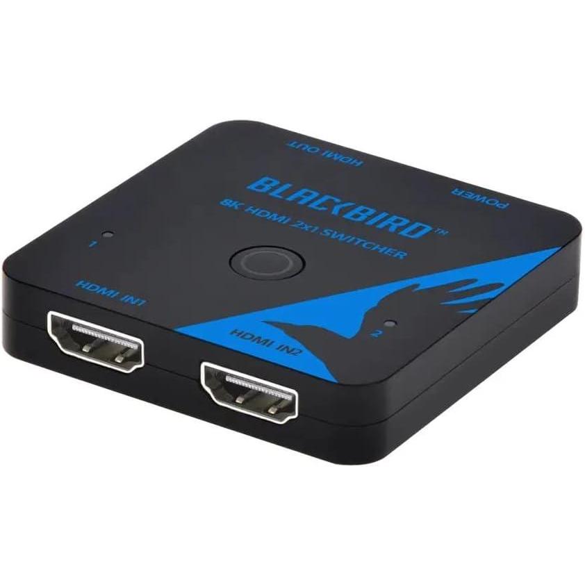 image:imageMonoprice 2x1 HDMI Switch 8K60Hz 4K120Hz 48Gbps HDMI 21 HDCP 23 HDR10 and Dolby Vision Low Latency Support for HDTV Xbox PS543 BluRay Player Fire TV Roku Blackbird Series