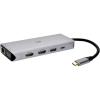 image:imageMonoprice 12in1 DualHDMI  VGA MST Triple Monitor Docking Station Dual 4K HDMI VGA 5Gbps USBA Gigabit Ethernet SDMicroSD Readers 100W PD 35mm Dual AudioMicrophone Jack