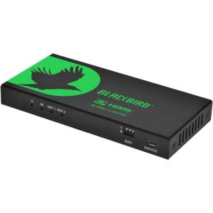 Monoprice 1×2 HDMI Splitter with Audio Extraction, 8K@60Hz, 4K@120Hz, 40Gbps, HDMI 2.1, HDCP 2.3, HDR10+ and Dolby Vision, for HDTV, Xbox, PS5/4/3, Fire TV, Roku, PC, Projector – Blackbird Series