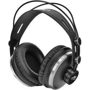 Monoprice Over Ear Closed‑Back Pro Audio Monitoring Headphones – 50mm Drivers, With Mini 3 Pin Connector, 3 Meter (9.84 Feet) Cable, Black – SR Studio Series