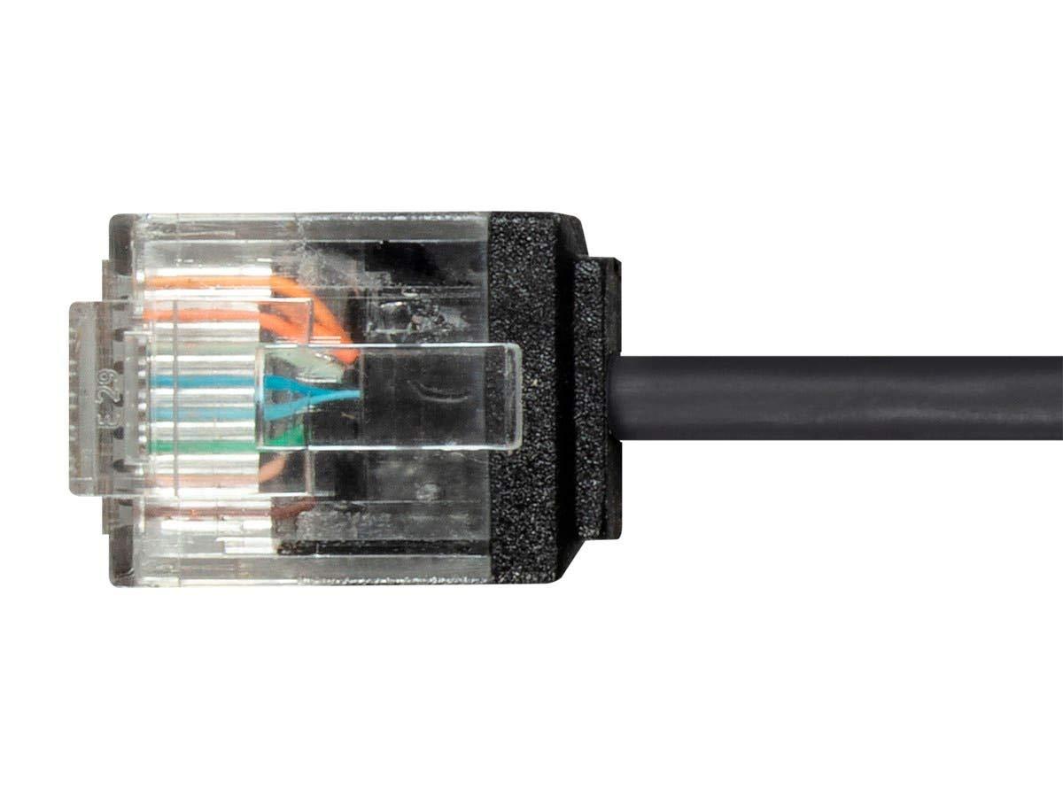 image:imageMonoprice Cat6 Ethernet Patch Cable Snagless 550MHz UTP 32AWG 1 Feet Black Micro SlimRun SeriesBlack