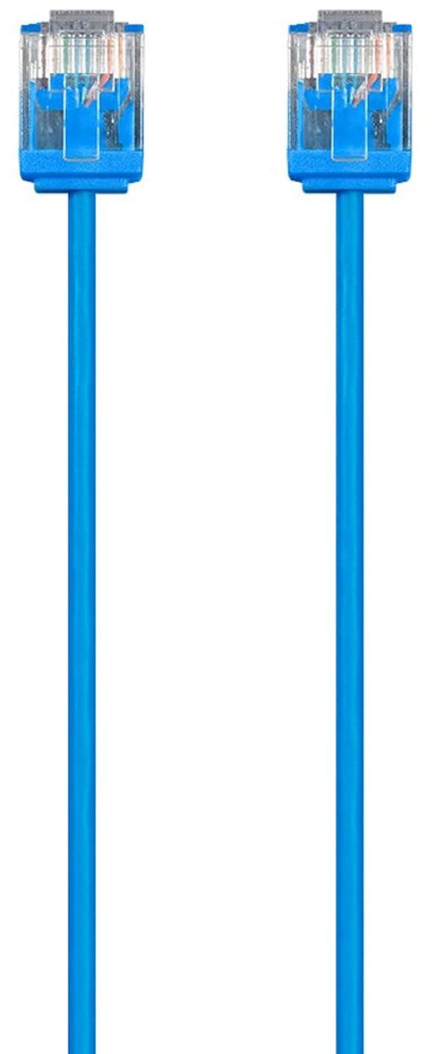image:imageMonoprice Cat6 Ethernet Patch Cable Snagless 550MHz UTP 32AWG 1 Feet Black Micro SlimRun SeriesBlue