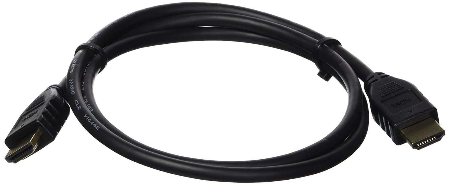 image:imageMonoprice HDMI Cable 8 Feet Black 5 Pack No Logo High Speed 4K60Hz HDR 18Gbps YCbCr 444 30AWG CL2 Compatible with UHD TV and More Commercial Series3 Pack