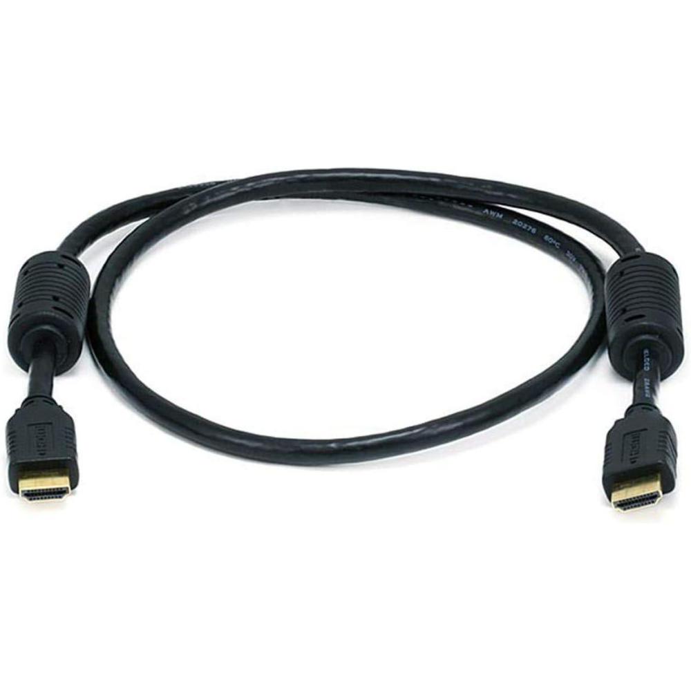 image:imageMonoprice 4K High Speed HDMI Cable HDMI 20 4K60Hz HDR HDR10 Dolby Vision 18Gbps YUV 444 28AWG with Ferrite Cores 3 Feet Black3 feet