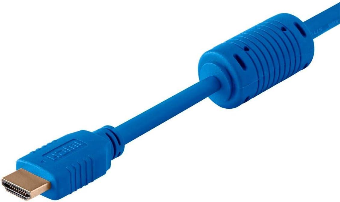 image:image28AWG High Speed HDMI Cable wFerrite Cores Blue 6 feet1 Pack