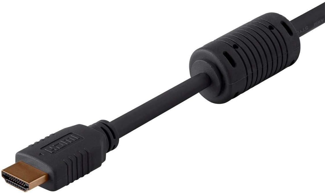 image:imageMonoprice 12ft 28AWG Standard HDMI Cable wFerrite Cores Black