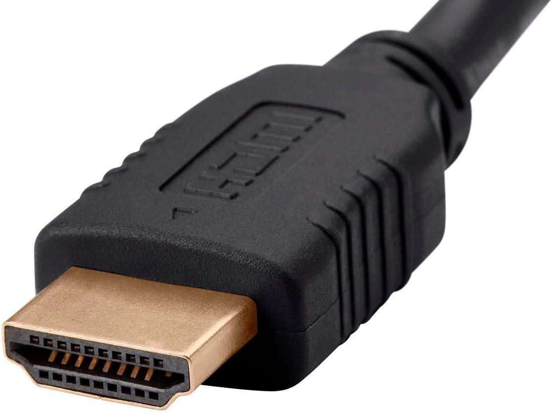image:imageMonoprice 12ft 28AWG Standard HDMI Cable wFerrite Cores Black
