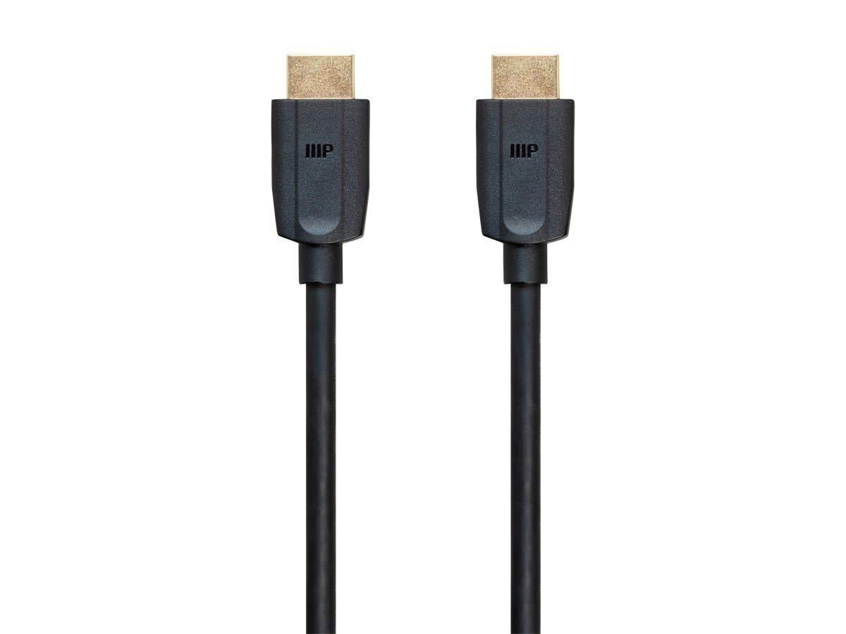image:imageMonoprice 8K Ultra High Speed HDMI Cable HDMI 21 8K60Hz 4K120Hz 48Gbps HDR VRR 15ft BlackPack of 1Pack of 2