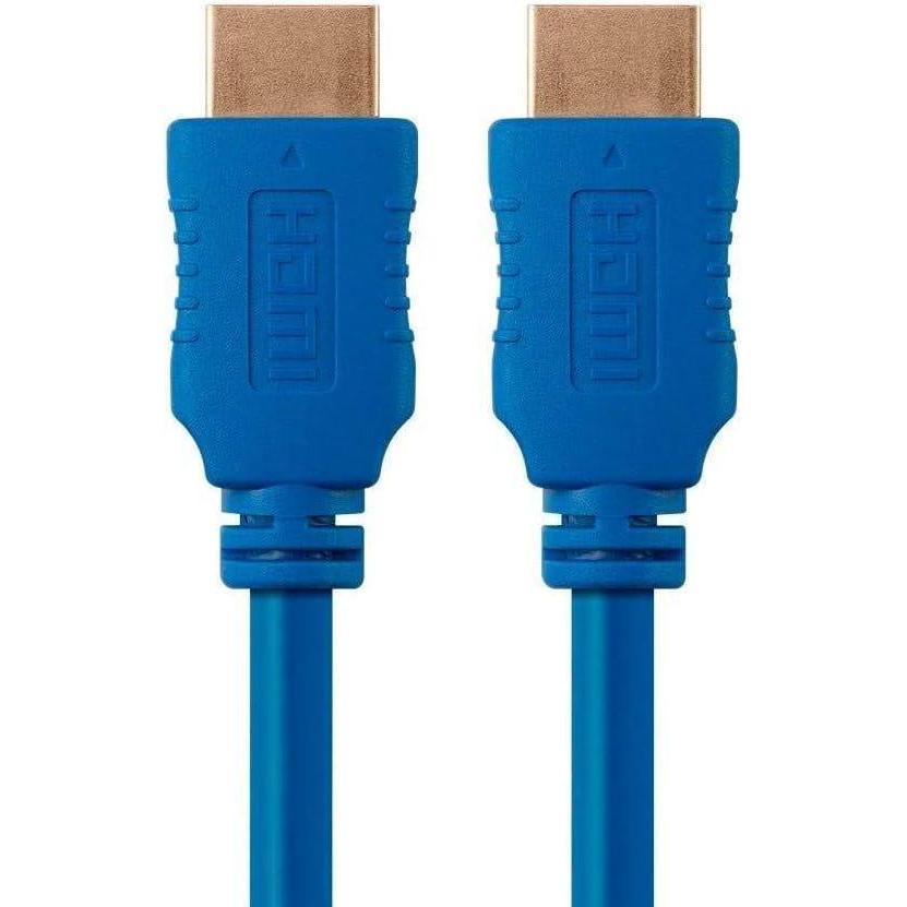 image:imageMonoprice 4K High Speed HDMI Cable HDMI 20 4K60Hz HDR HDR10 Dolby Vision 18Gbps YUV 444 28AWG With Ferrite Cores 15 Feet BlueCable