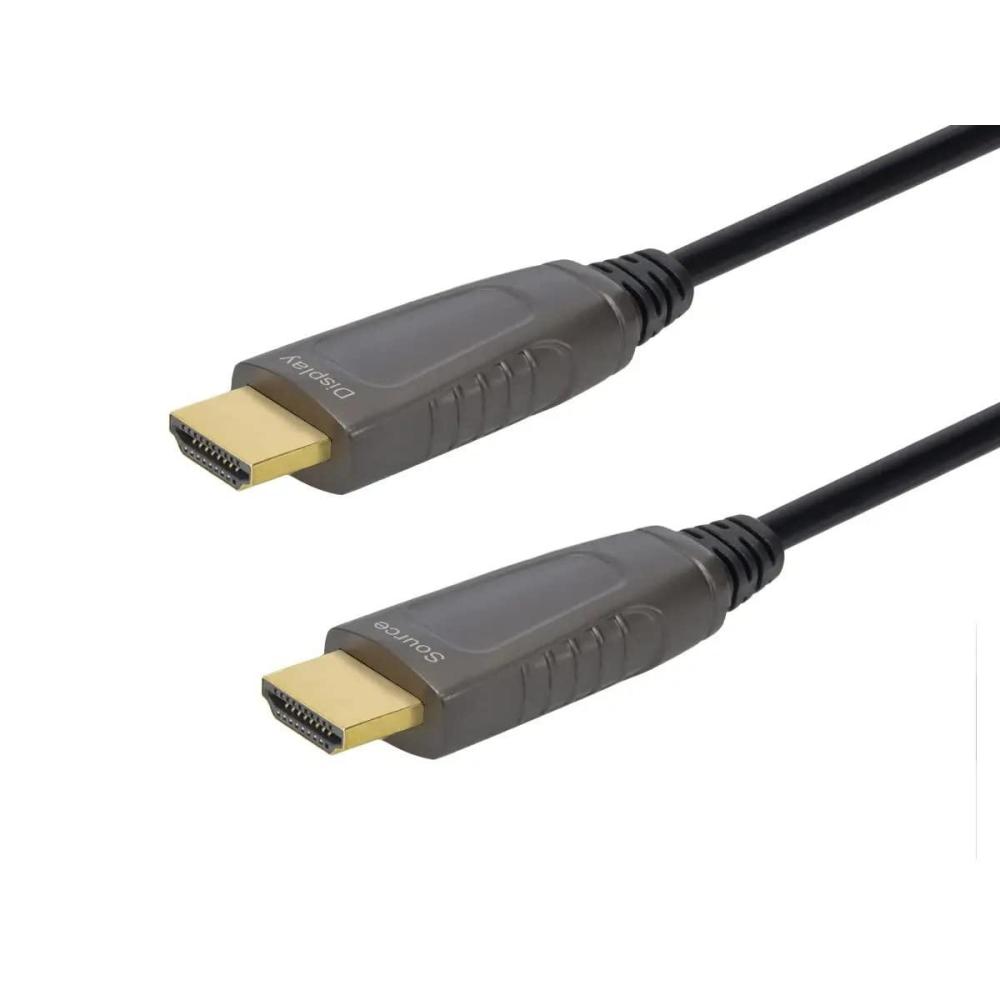 image:imageMonoprice 8K Ultra High Speed Fiber Optic Certified HDMI Cable  HDMI 21 8K60Hz 4K120Hz 48Gbps HDR VRR Active Optical Cable AOC CMP Plenum Rated 65ft Black20 Meters