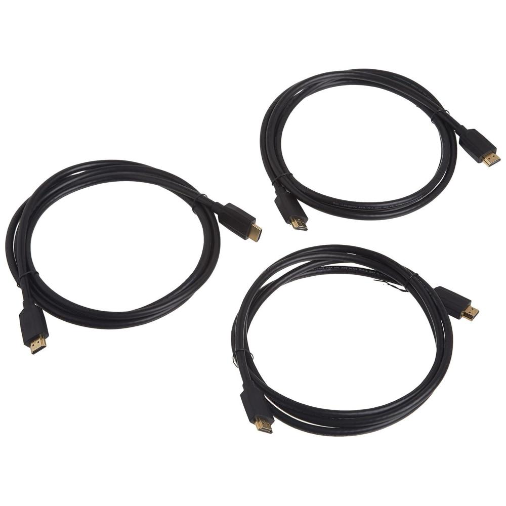 image:imageMonoprice 8K Ultra High Speed HDMI Cable HDMI 21 8K60Hz 4K120Hz 48Gbps HDR VRR 6ft Black 3 pack3 Pack