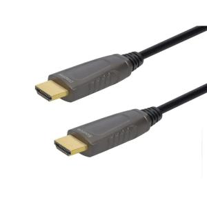 Monoprice 8K Ultra High Speed Fiber Optic Certified HDMI Cable – HDMI 2.1, 8K@60Hz, 4K@120Hz, 48Gbps, HDR, VRR, Active Optical Cable (AOC), CMP Plenum Rated, 65ft, Black(10 Meters)