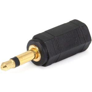 Monoprice 3.5mm TS Mono Plug to 3.5mm TRS Stereo Jack Adapter – Gold Plated, Black(Adaptor)