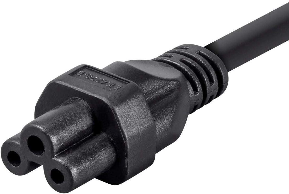 image:imageMonoprice Power Cord NEMA 515P to IEC320C5 18AWG 7A125V SVT 3Prong 6ft Black6 Feet