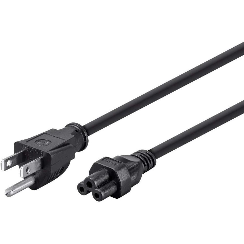 image:imageMonoprice Power Cord NEMA 515P to IEC320C5 18AWG 7A125V SVT 3Prong 6ft Black6 Feet