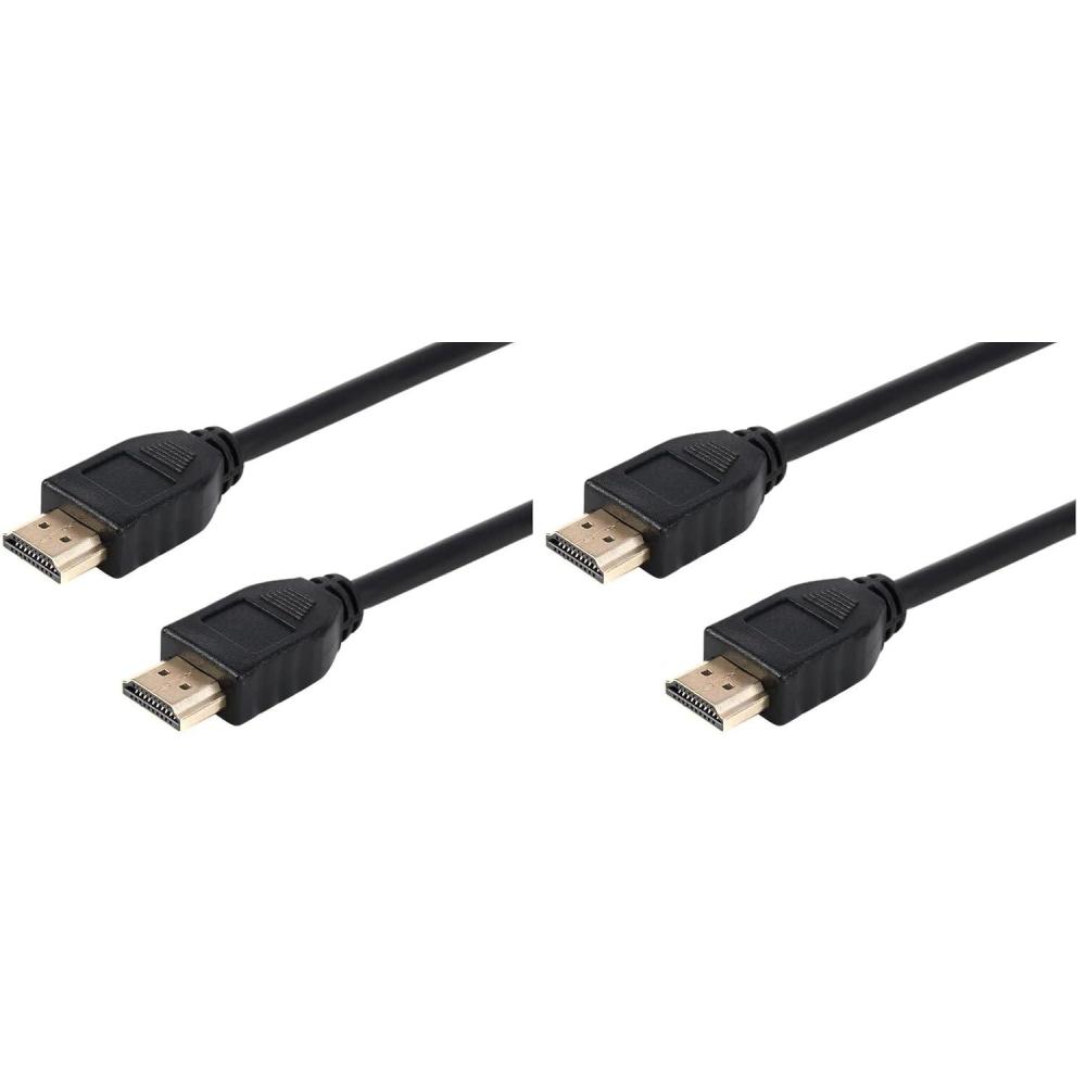 image:imageMonoprice Premium High Speed HDMI Cable  4K60Hz HDR 18Gbps YCbCr 444 OD 022in CL2 30AWG 10 Feet Black  Commercial Series1 Count Pack of 2