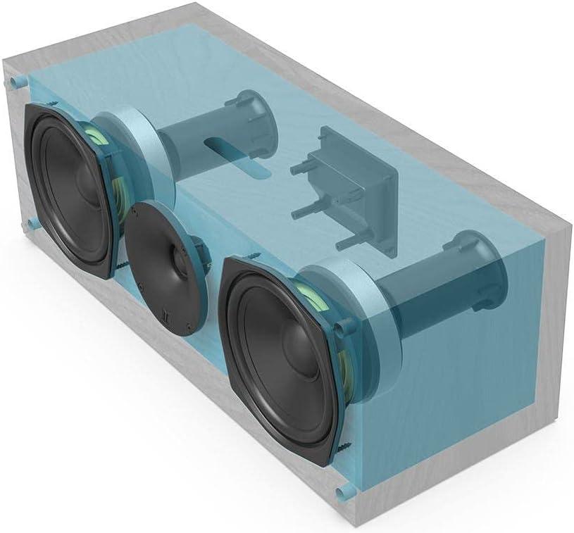 image:imageMonolith C5 Center Channel Speaker Black Each Powerful Woofers Punchy Bass High Performance Audio for Home Theater System Audition Series